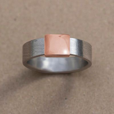 Classic 7mm Rose Gold Barrel Band