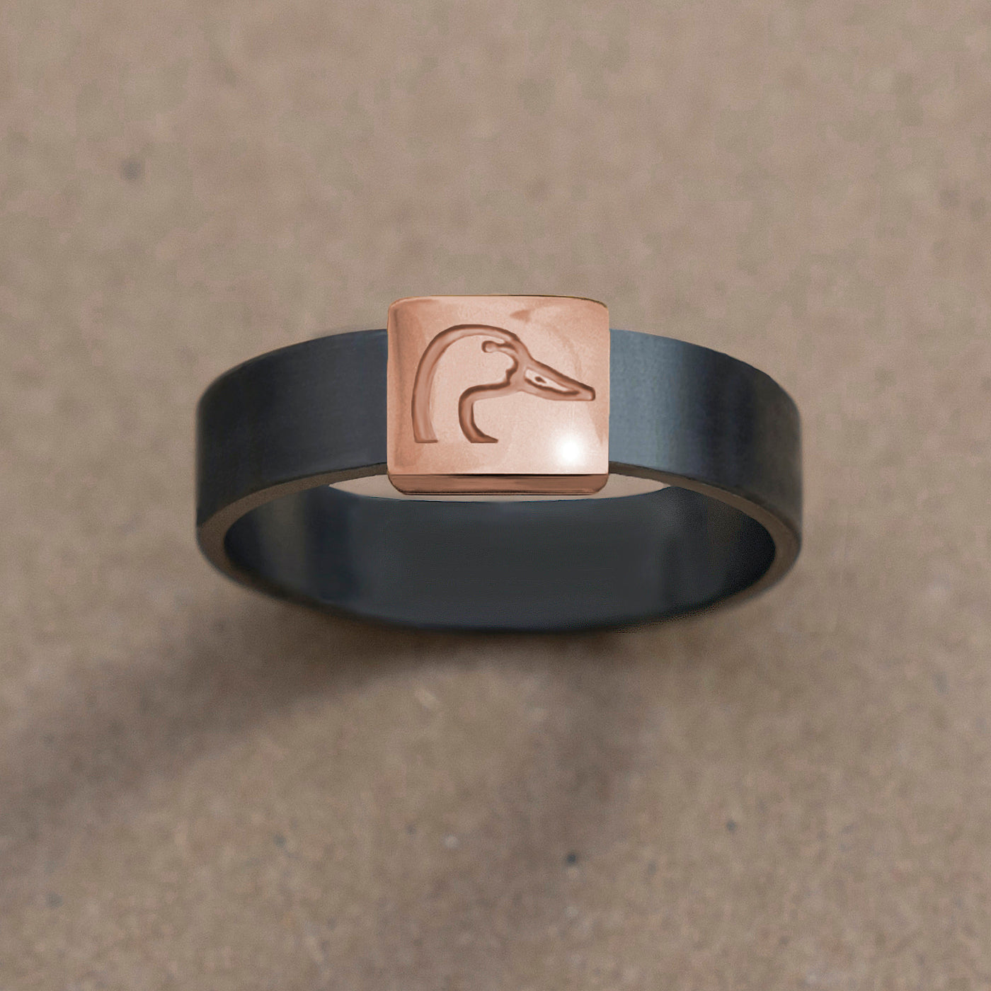 Ducks Unlimited Gunmetal Rose Gold Barrel Band