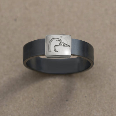 Ducks Unlimited Gunmetal White Gold Barrel Band