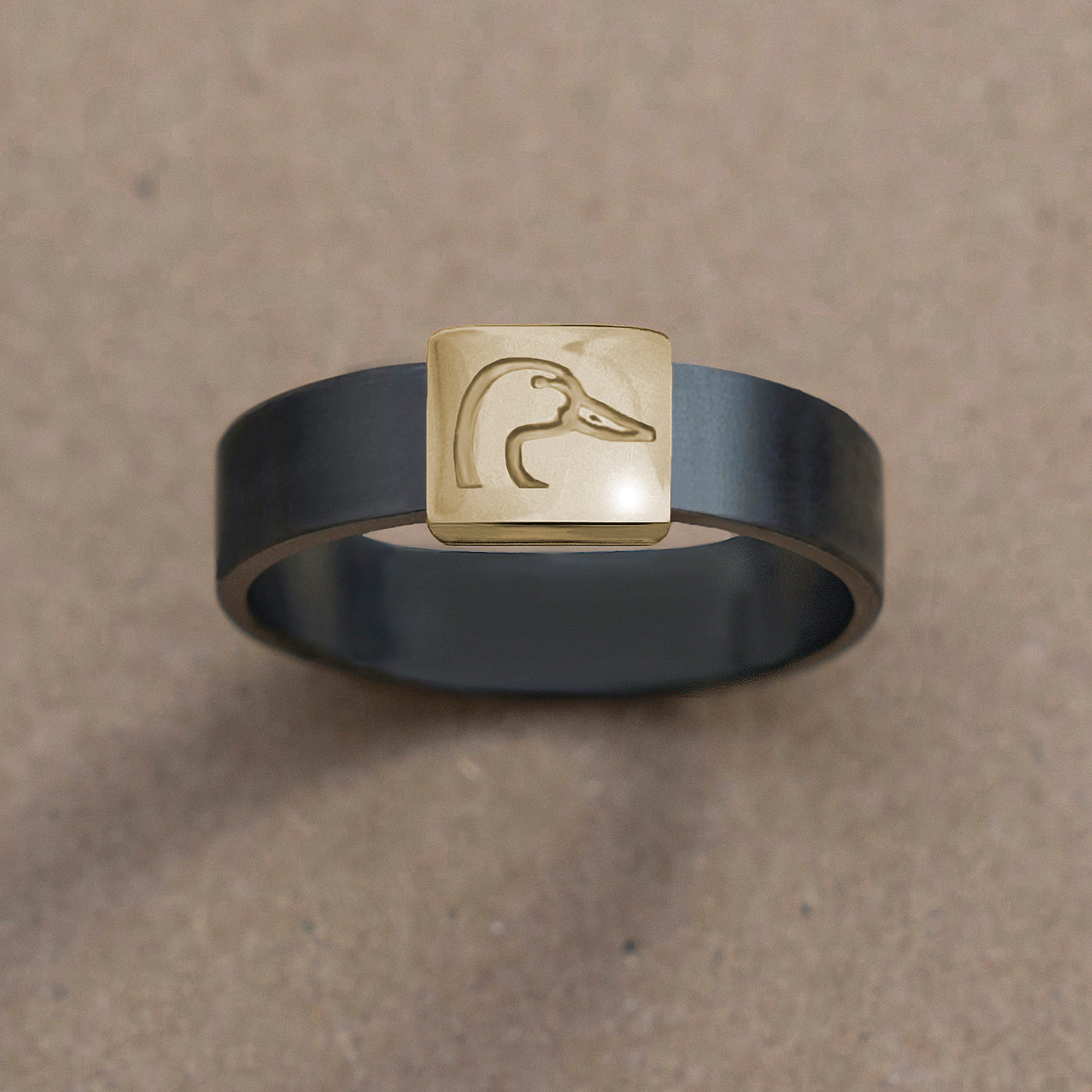 Ducks Unlimited Gunmetal Yellow Gold Barrel Band