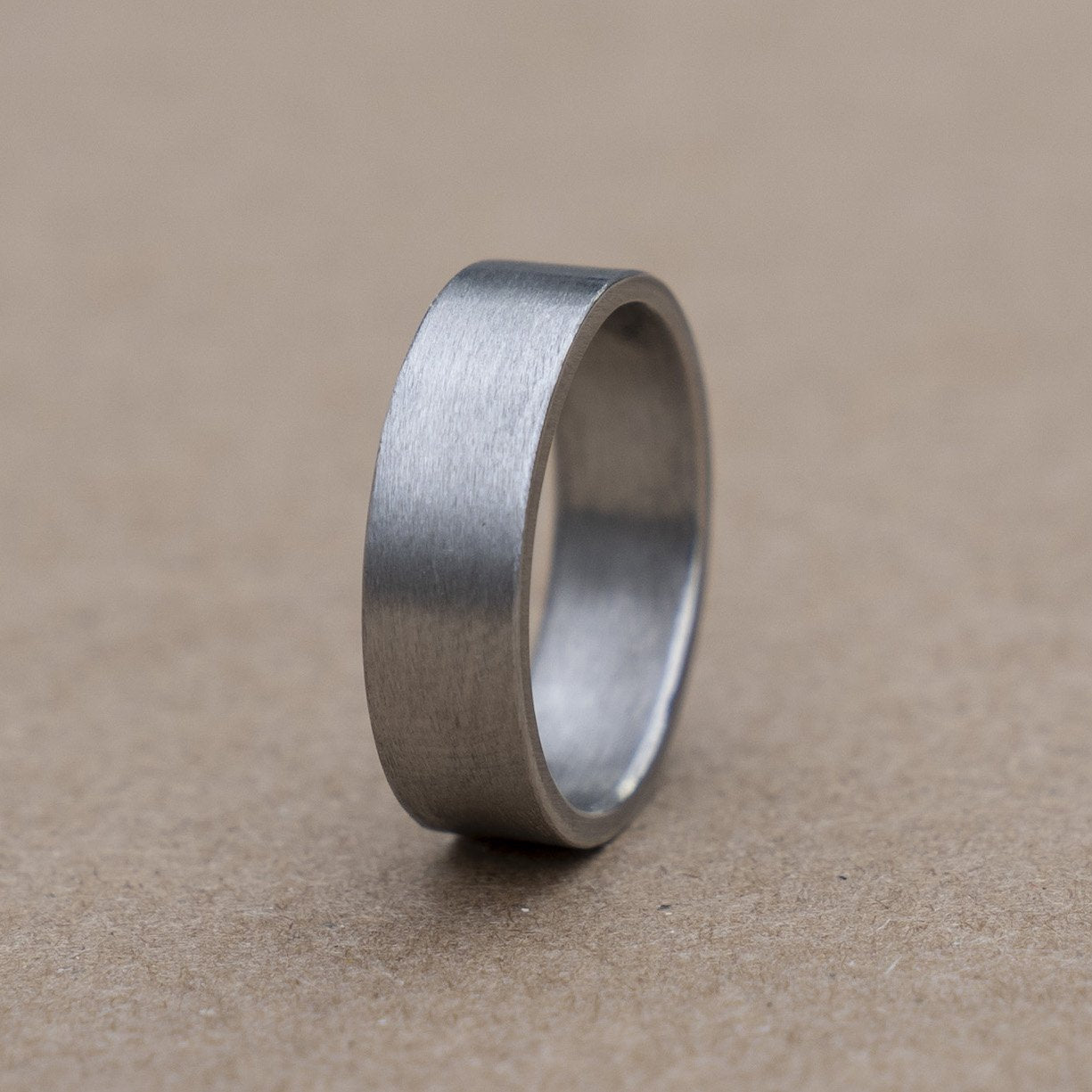 The Gunmetal Stock Classic Barrel Band. The Barrel Band is the first wedding ring cut directly from a shotgun Barrel.