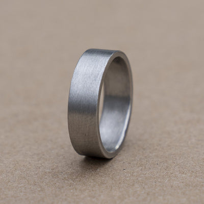 The Gunmetal Stock Classic Barrel Band. The Barrel Band is the first wedding ring cut directly from a shotgun Barrel.