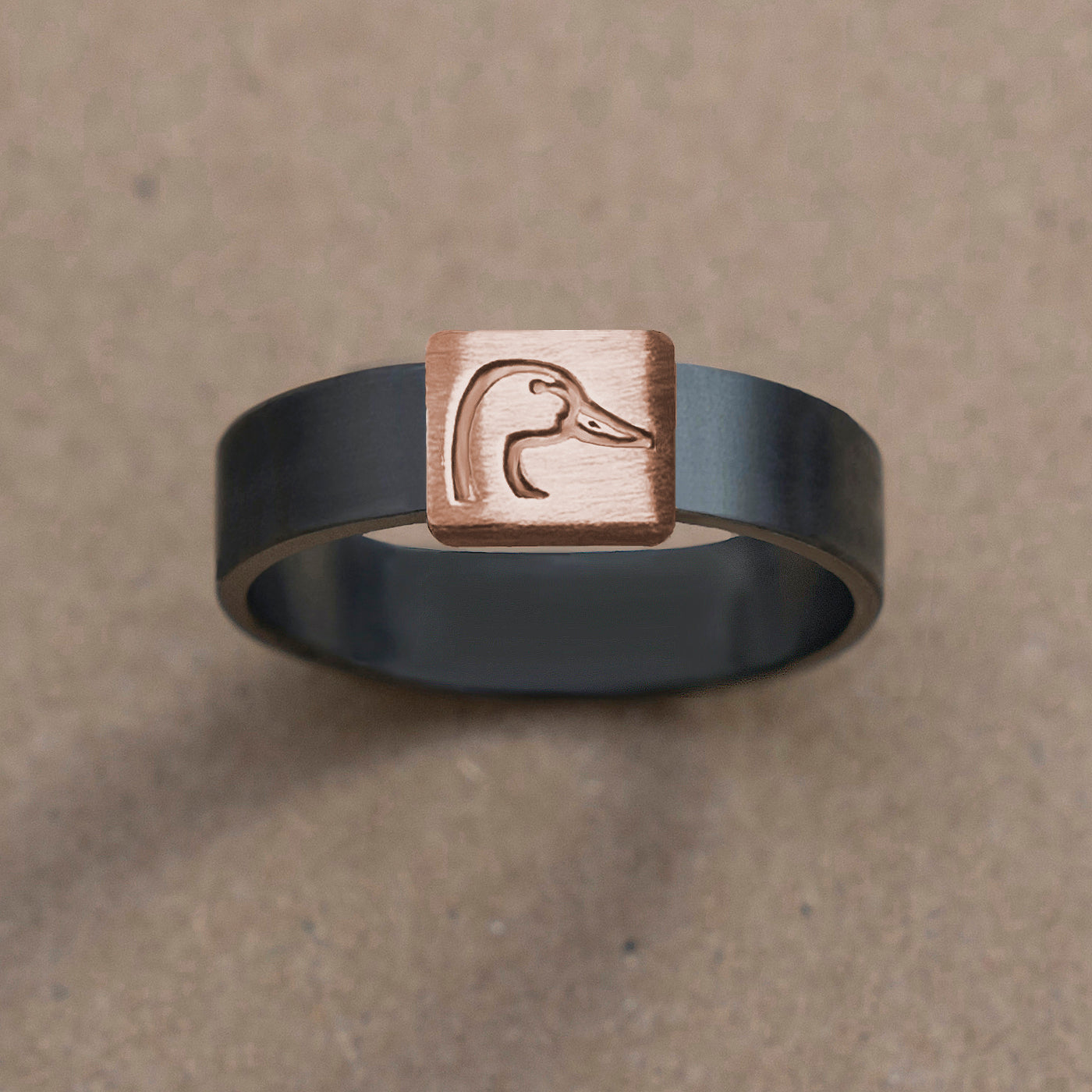 Ducks Unlimited Gunmetal Rose Gold Barrel Band