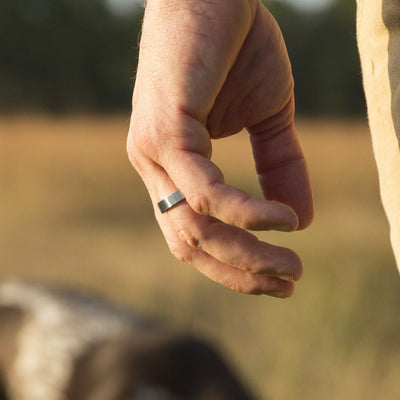 The Gunmetal Stock Classic Barrel Band on hand.